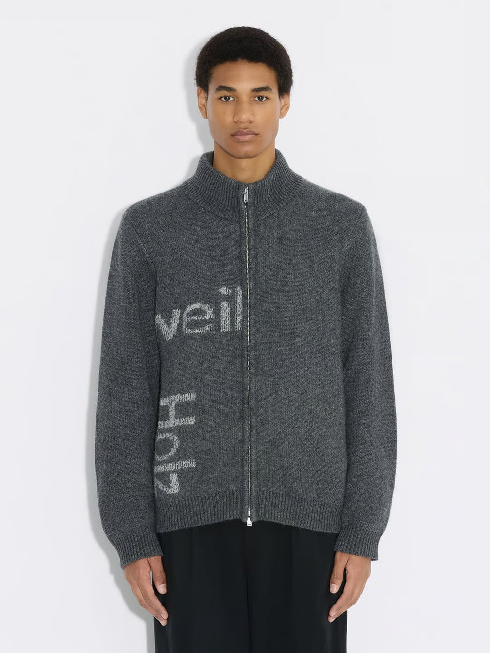 HAZA LOGO WOOL CARDIGAN