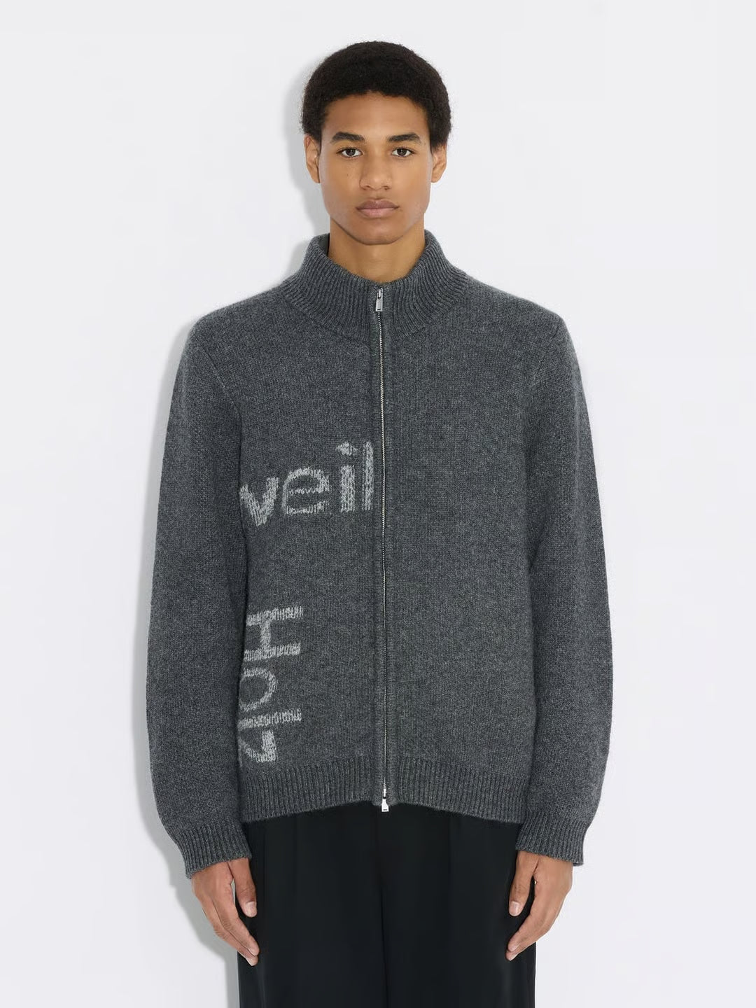 HAZA LOGO WOOL CARDIGAN