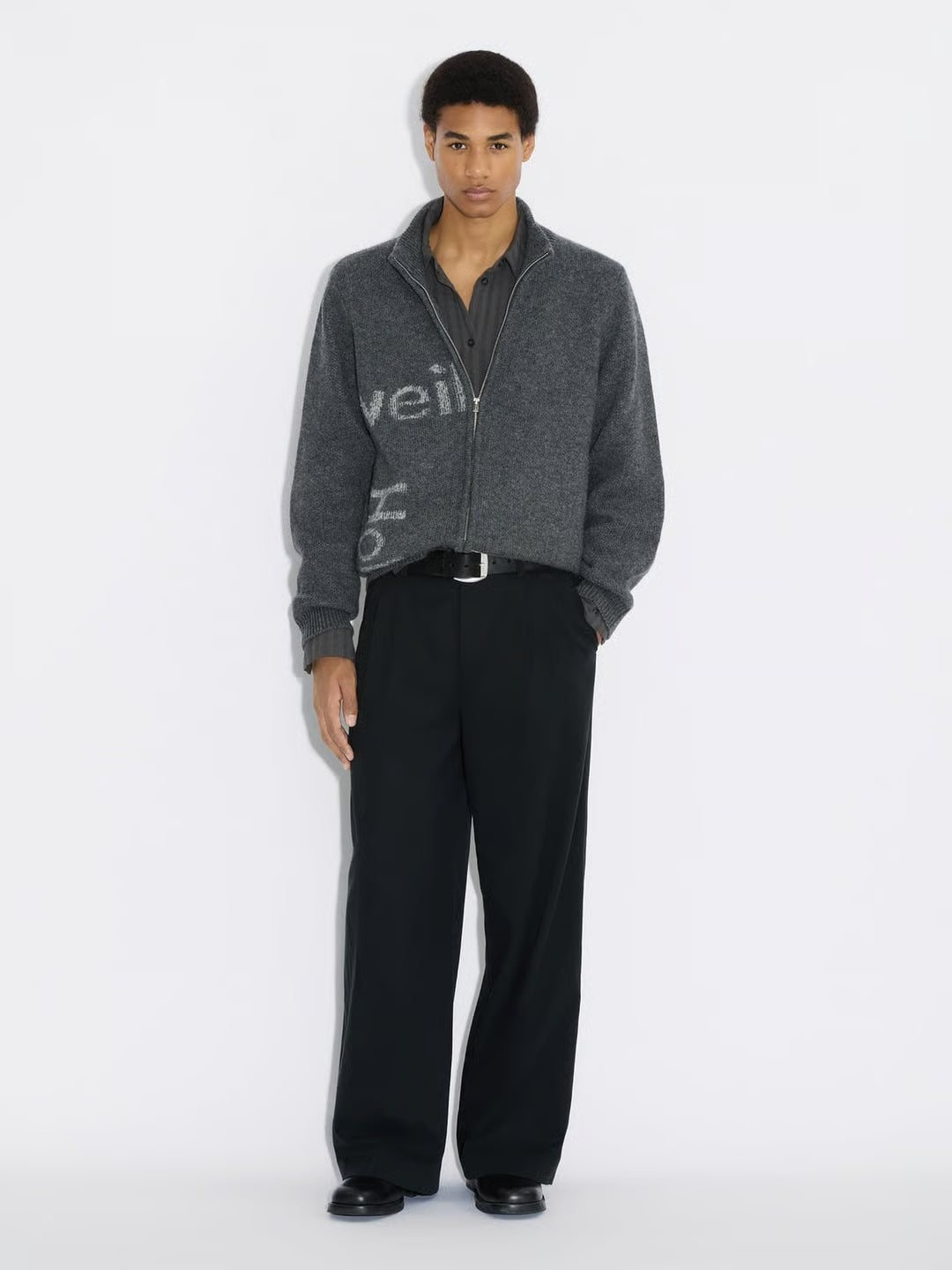 HAZA LOGO WOOL CARDIGAN