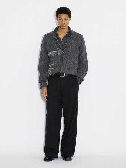 HAZA LOGO WOOL CARDIGAN