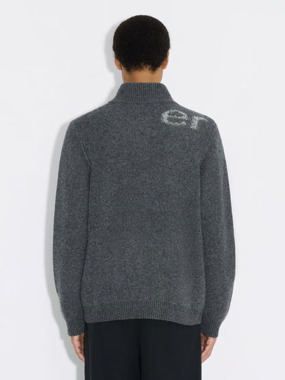 HAZA LOGO WOOL CARDIGAN