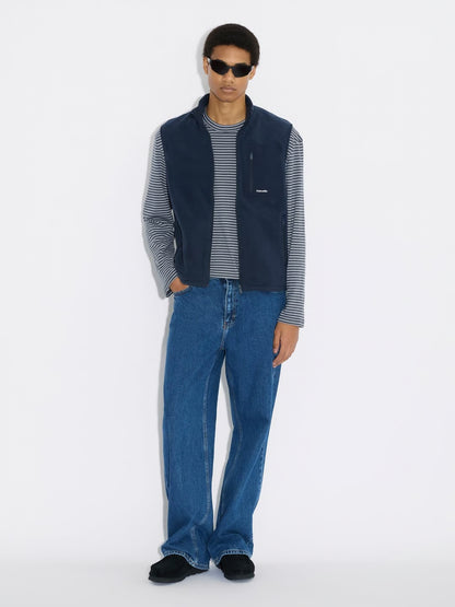 DOVRE FLEECE VEST -BLÅ