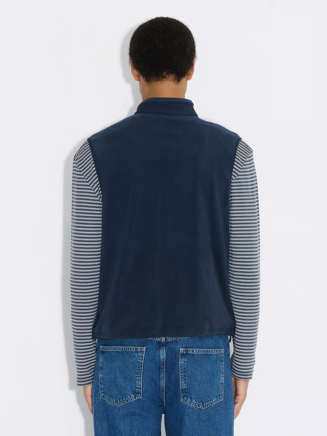 DOVRE FLEECE VEST -BLÅ