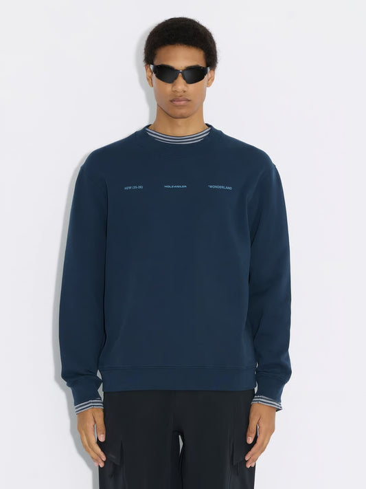 DUKE NATIONAL CREWNECK SWEATER - BLÅ