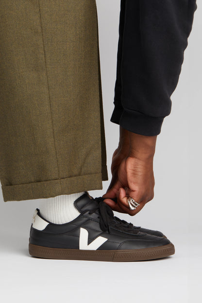 PANENKA LEATHER SNEAKER BLACK WHITE