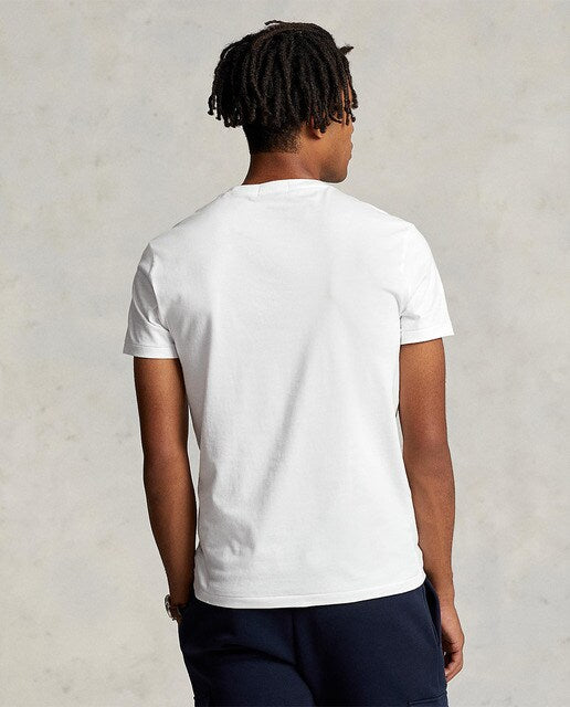 CUSTOM SLIM FIT LOGO T-SKJORTE HVIT