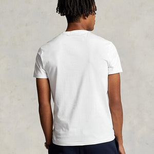 CUSTOM SLIM FIT LOGO T-SKJORTE HVIT