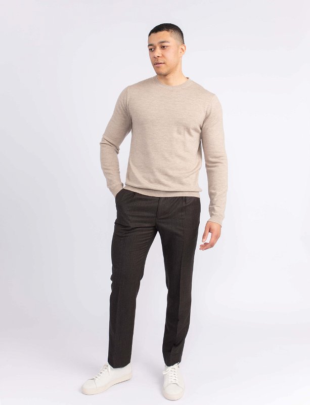 MILANO CREWNECK BEIGE GENSER