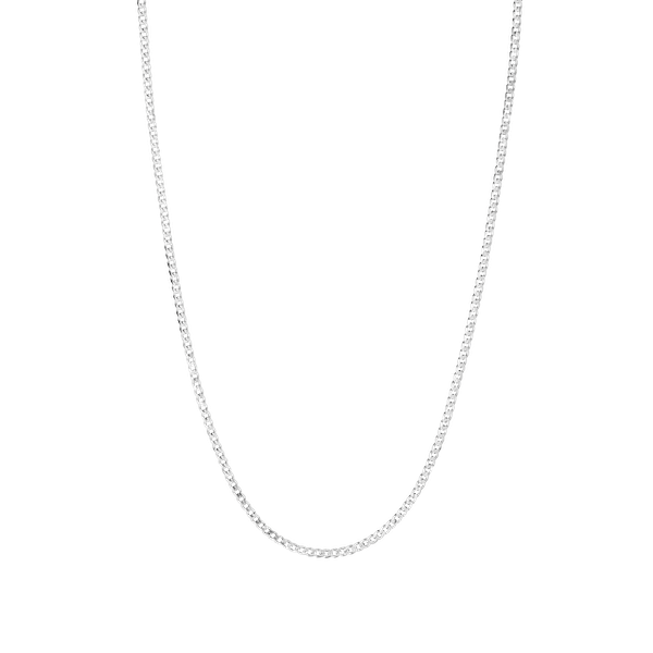 SAFFI 43 CM HALSKJEDE SØLV