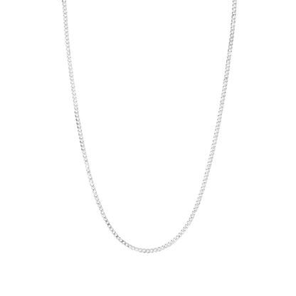 SAFFI 43 CM HALSKJEDE SØLV
