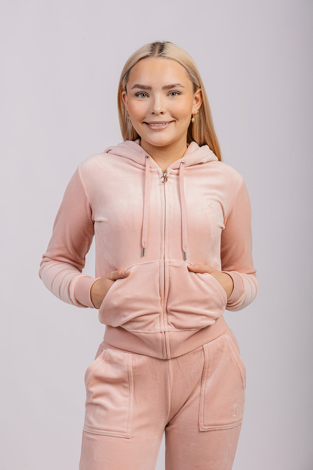 ROBERTSON CLASSIC VELOUR HETTEJAKKE ROSA