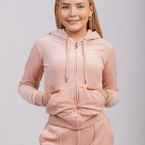 ROBERTSON CLASSIC VELOUR HETTEJAKKE ROSA