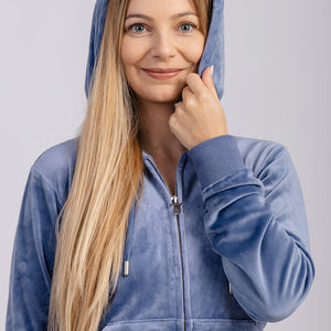 ROBERTSON CLASSIC VELOUR HETTEGENSER BLÅ