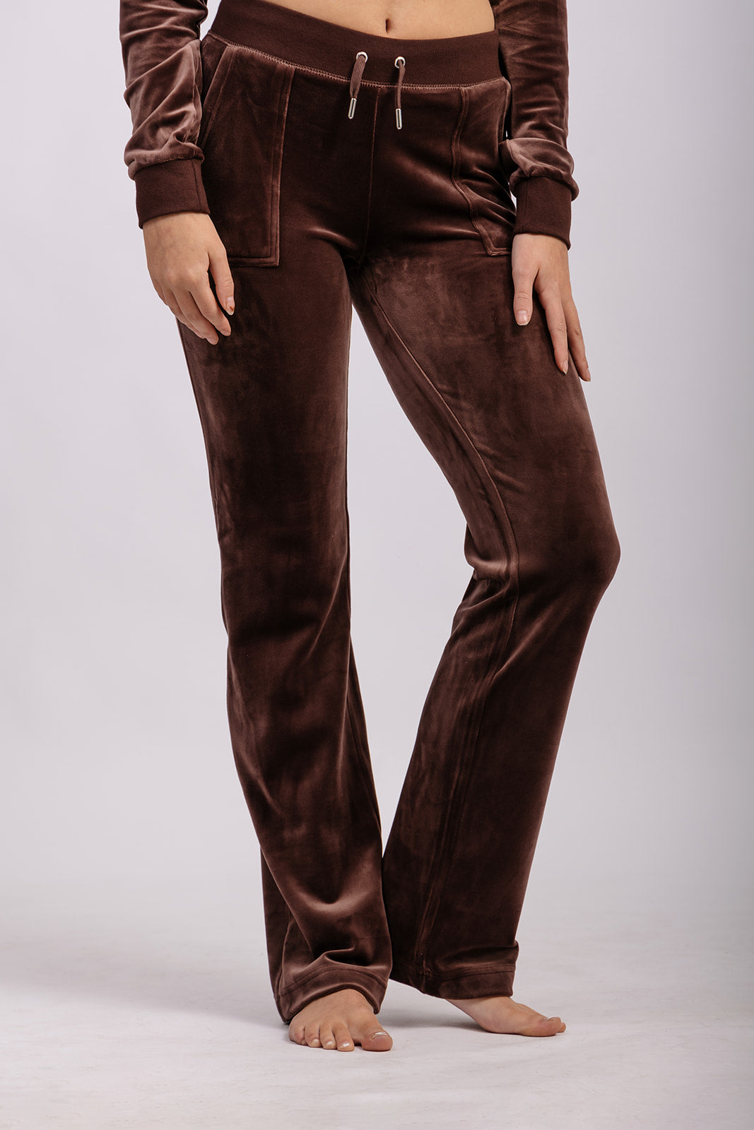 DEL REY CLASSIC VELOUR BUKSE BRUN