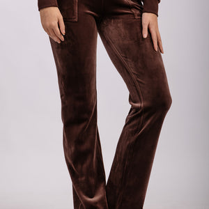 DEL REY CLASSIC VELOUR BUKSE BRUN