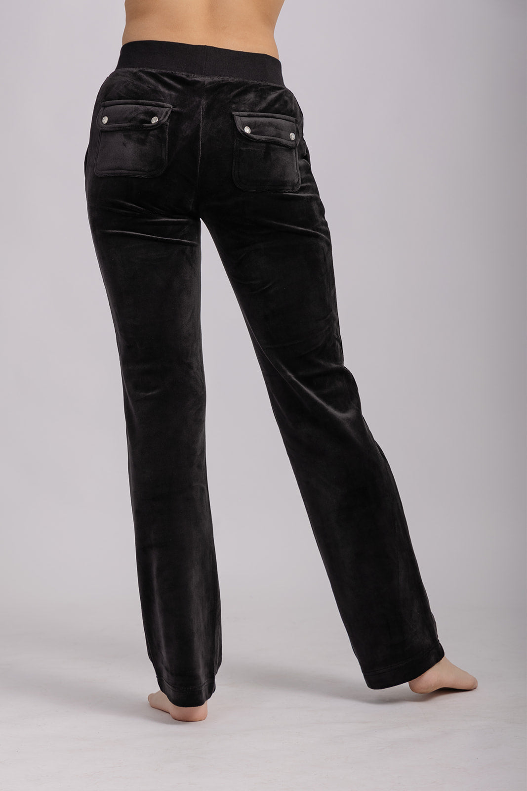 DEL REY CLASSIC VELOUR JOGGEBUKSE SORT