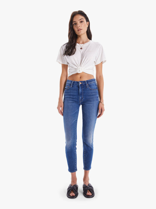 THE LOOKER CROPPED BLÅ