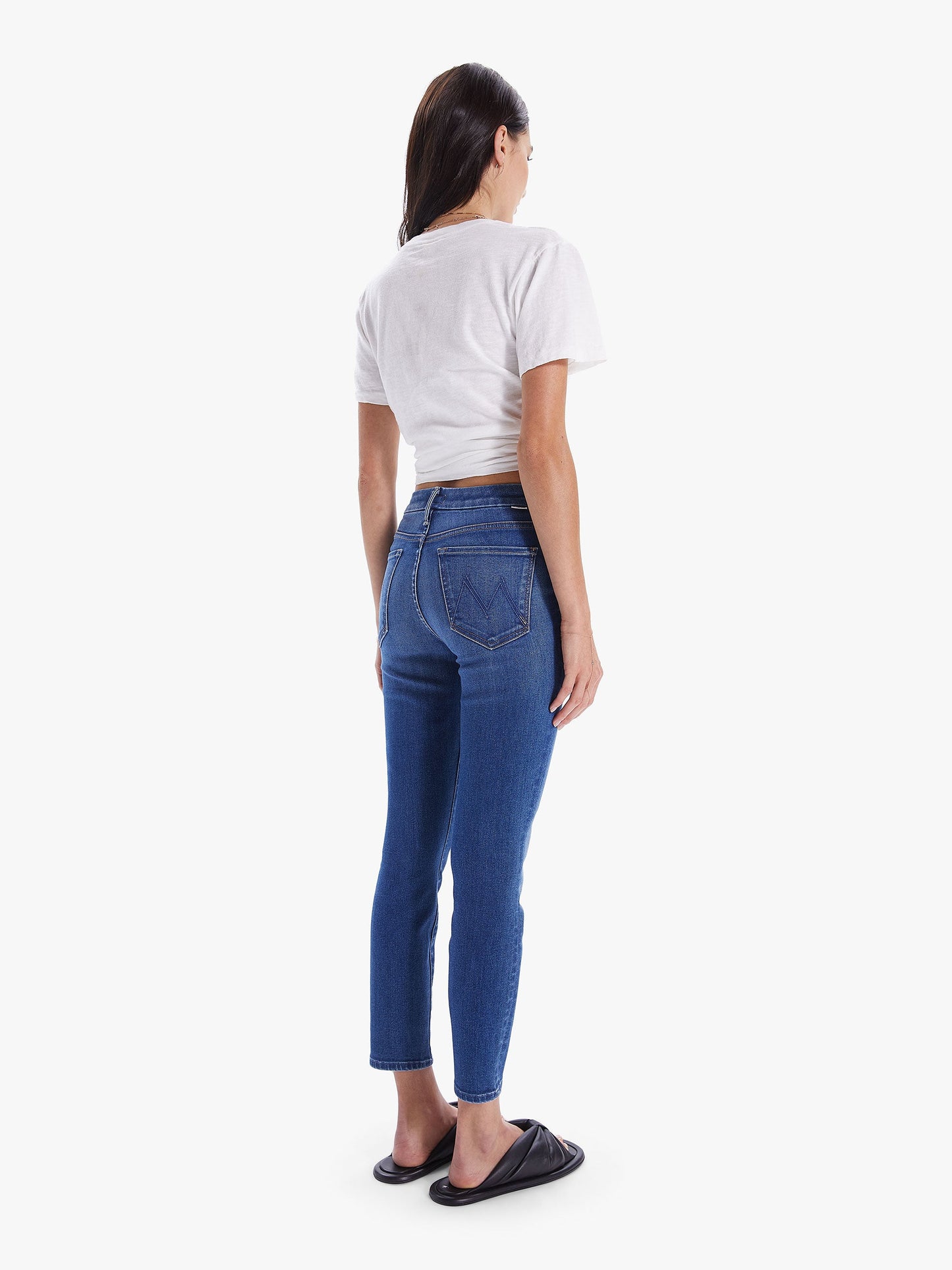 THE LOOKER CROPPED BLÅ