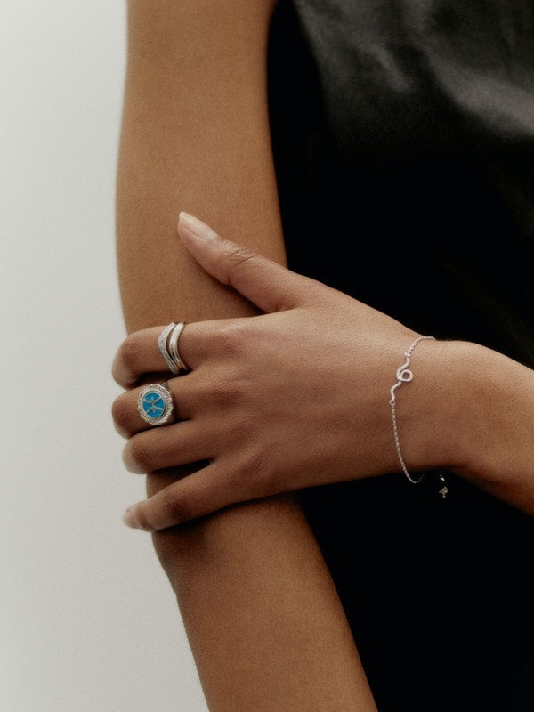 Nasima Adjustable Bracelet Silver HP