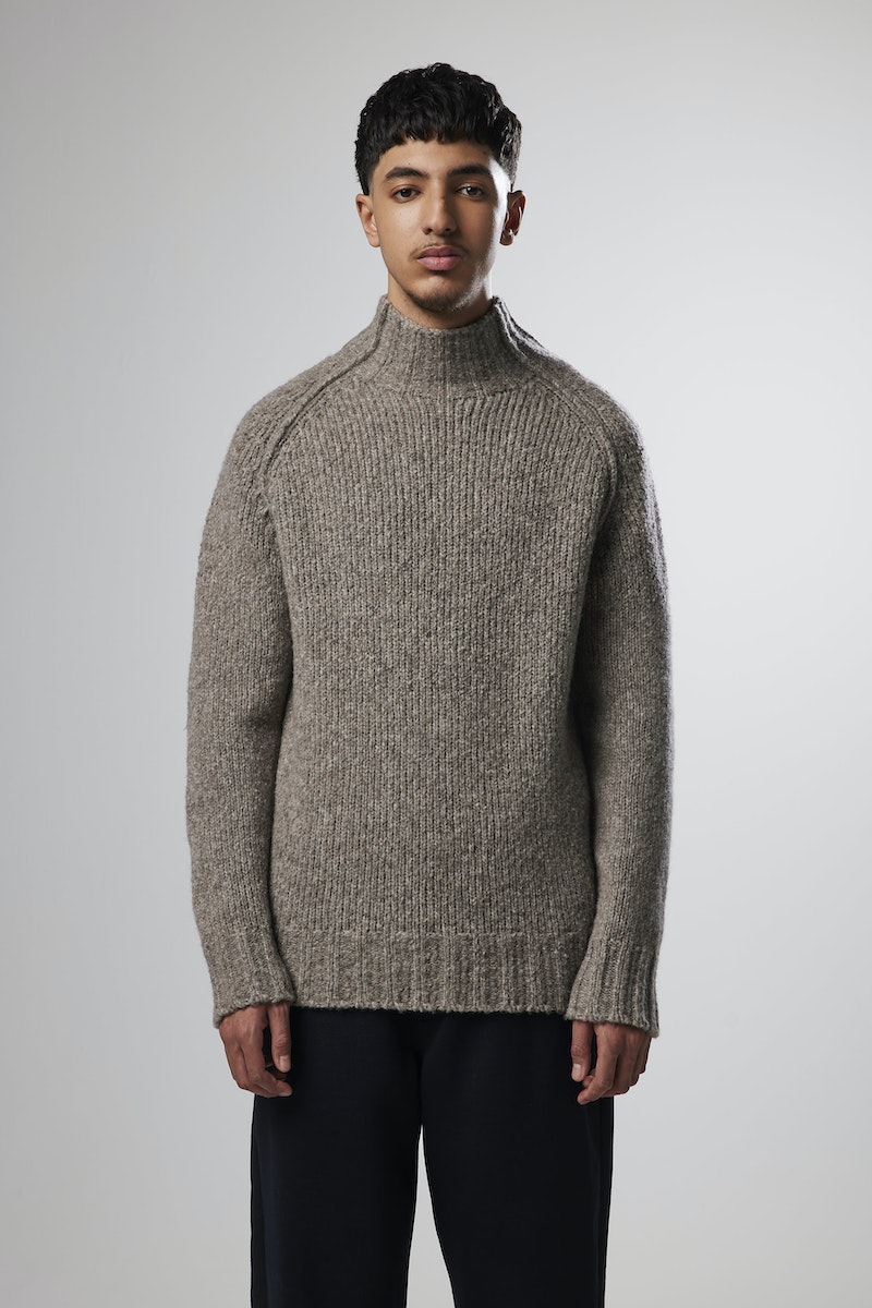 WILLAIM HIGH NECK GENSER GRÅ