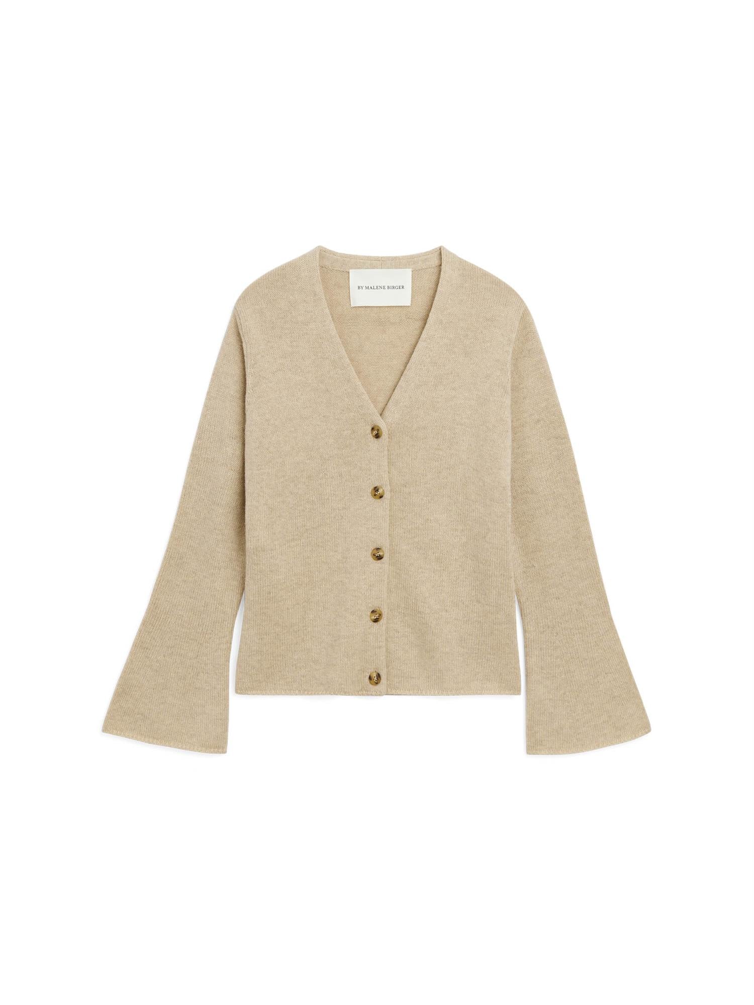 CIRANE WOOL CARDIGAN TWILL BEIGE