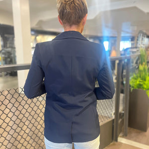 ASTRID FLITTED BLAZER MARINEBLÅ