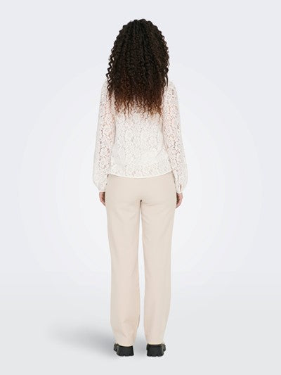 LARLO BLONDER BLUSE HVIT