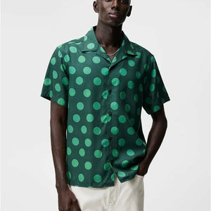 ELIO DOT PRINT SKJORTE GRØNN