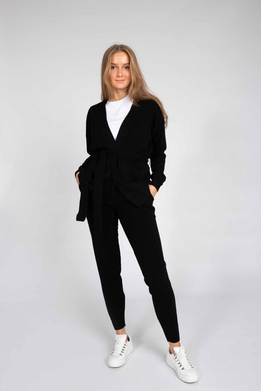 CASHMERE CARDIGAN SORT