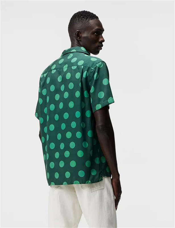 ELIO DOT PRINT SKJORTE GRØNN