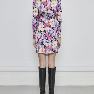 TESSA ORGANIC SILK DRESS LILLA
