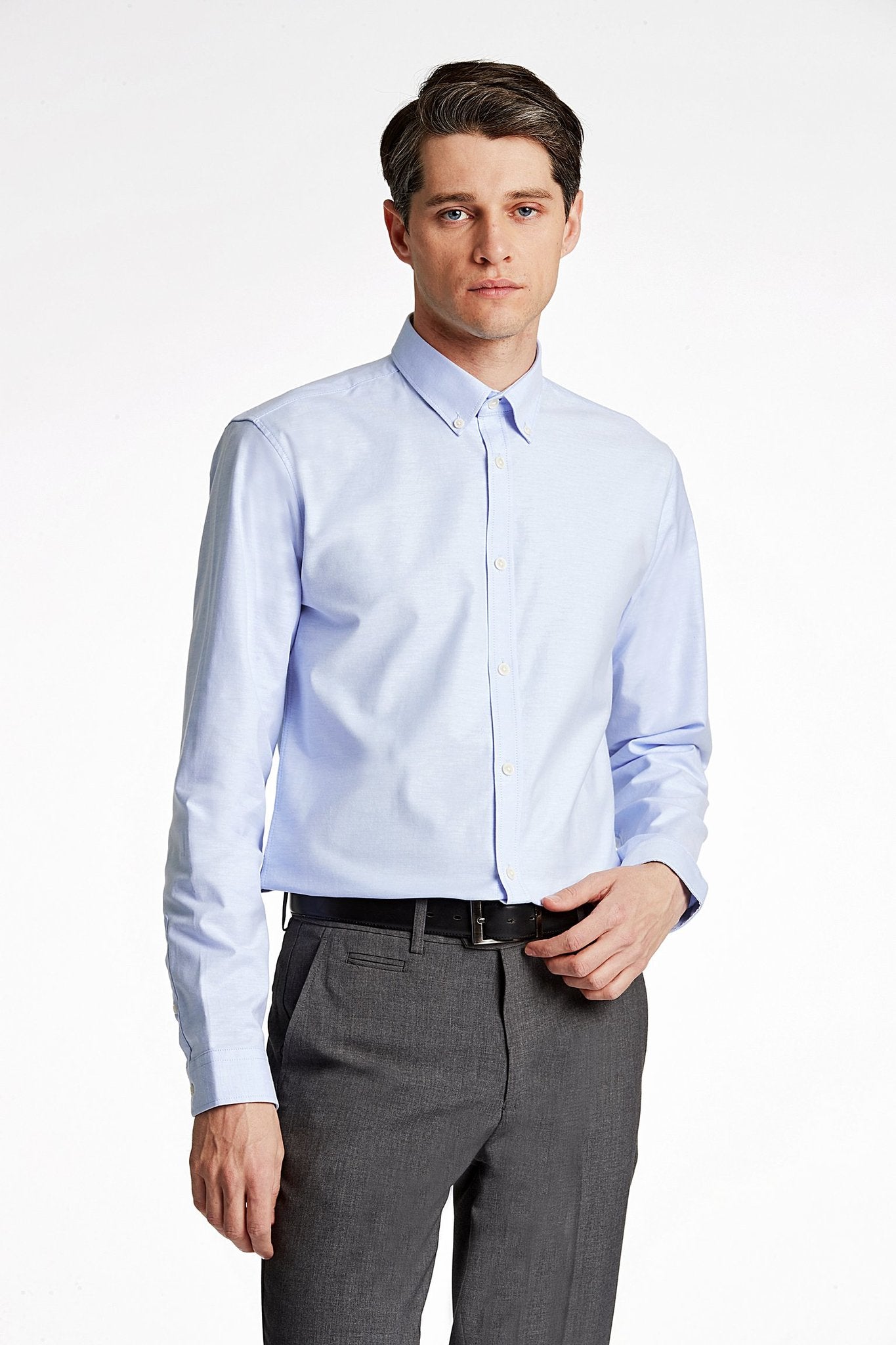 OXFORD SKJORTE BLUE MIX