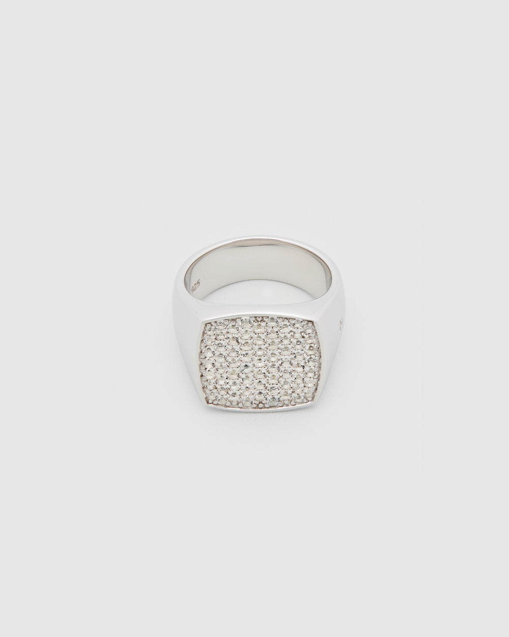 PINKIE CUSHION WHITE TOPAZ SØLVRING