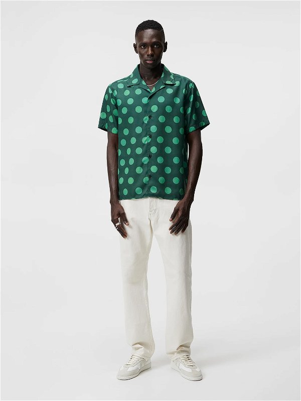 ELIO DOT PRINT SKJORTE GRØNN