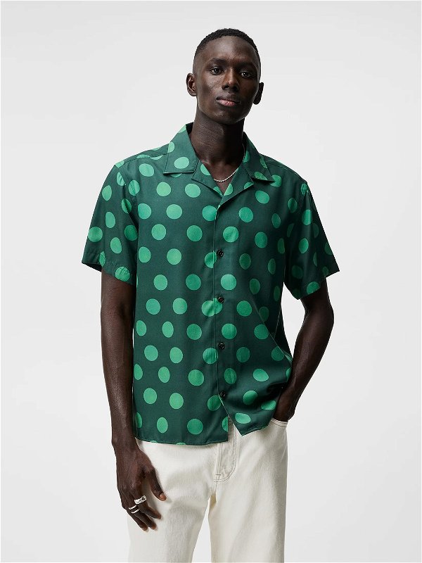 ELIO DOT PRINT SKJORTE GRØNN