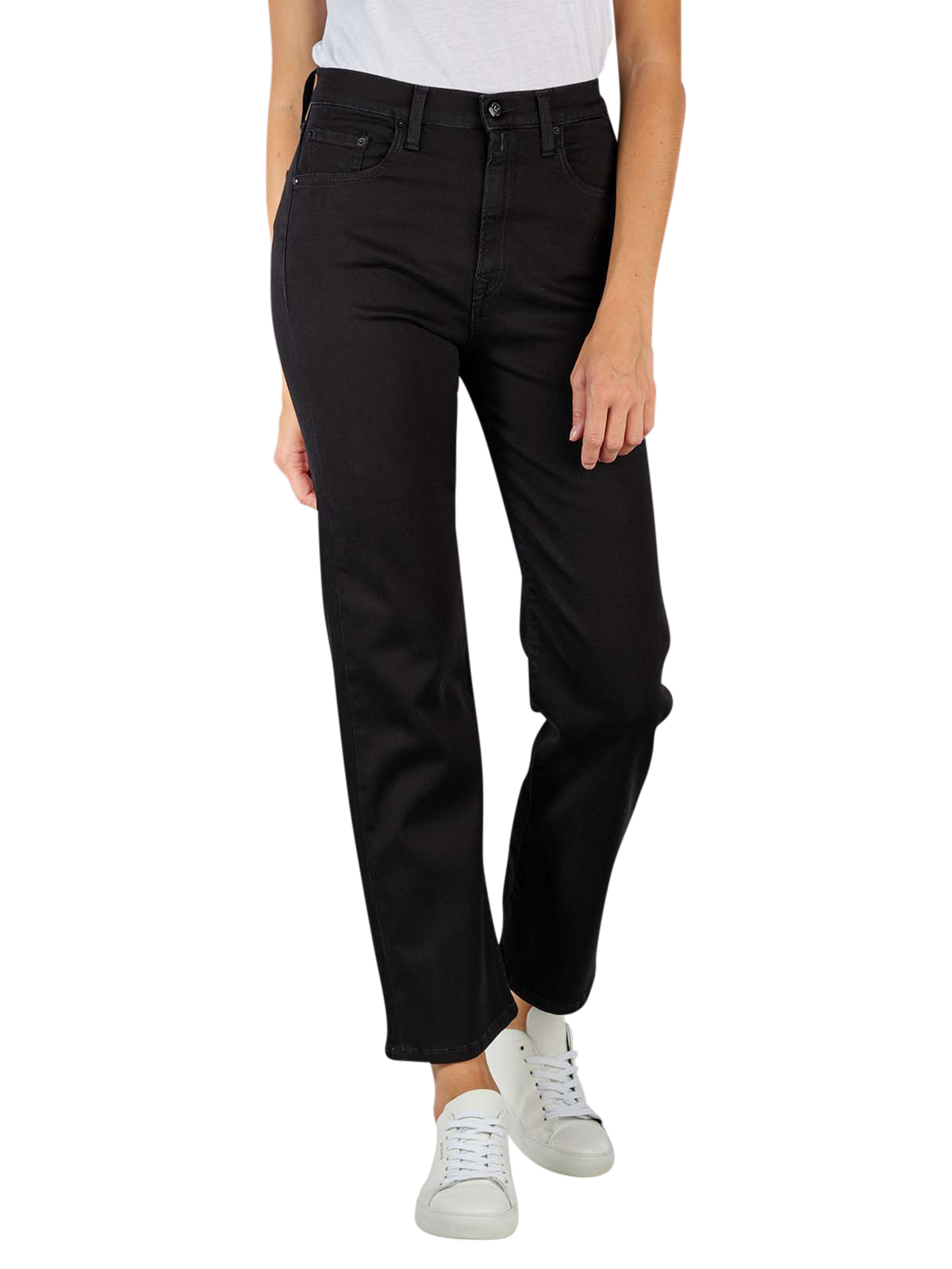 REYNE STRAIGHT JEANS SORT