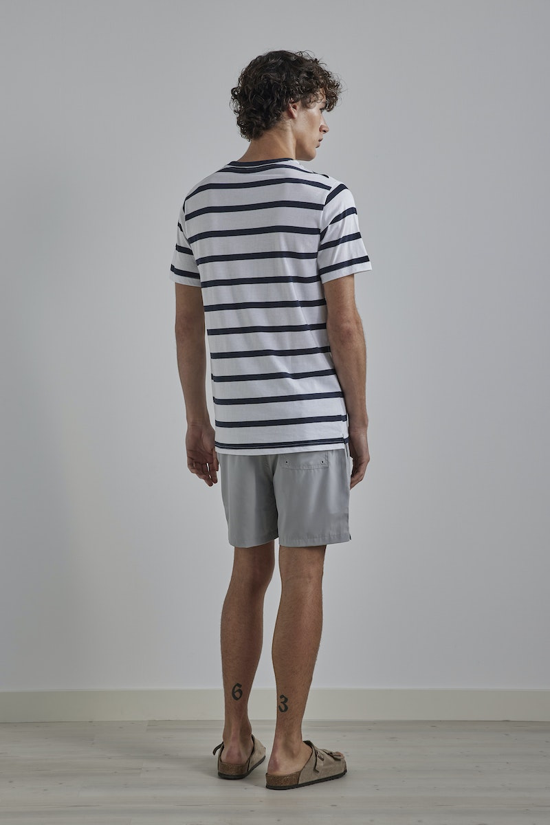 ASPEN STRIPED 3461 T-SKJORTE BLÅ