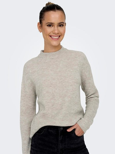 CAMILLA O-NECK GENSER BEIGE
