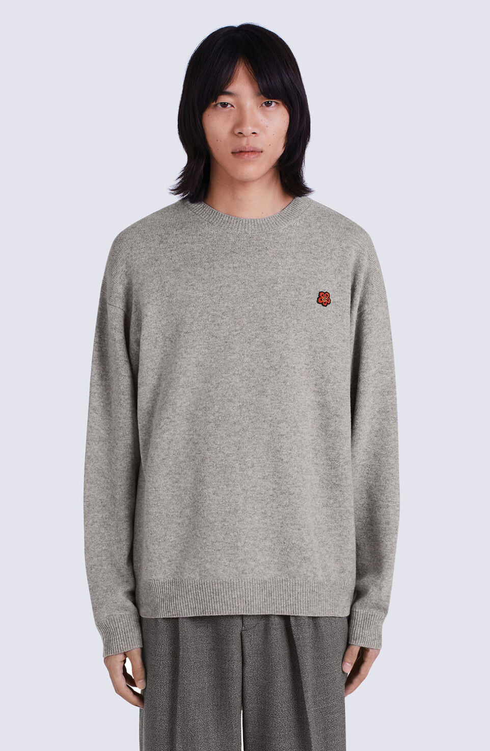 JUMPER MERINOULL GENSER GRÅ