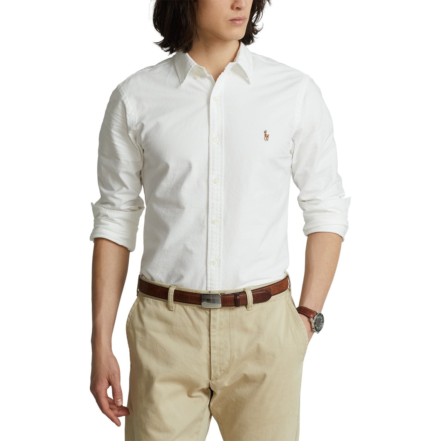 OXFORD SHIRT SPORT HVIT
