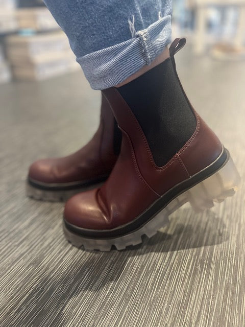 DOJA BOOT PU BURGUNDER