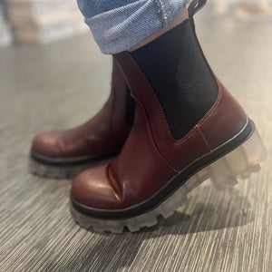 DOJA BOOT PU BURGUNDER