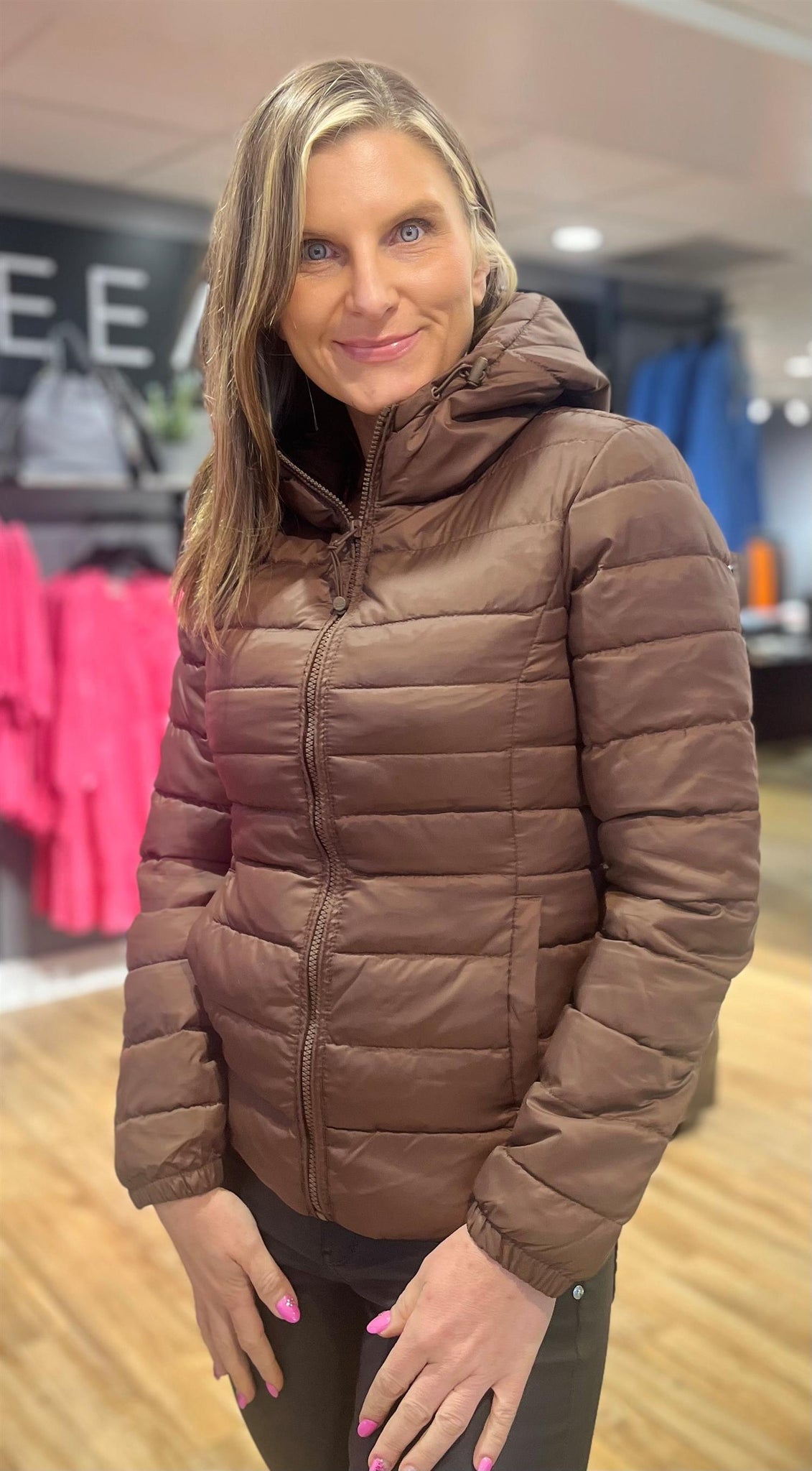 ONLY TAHOE HOOD JAKKE BRUN