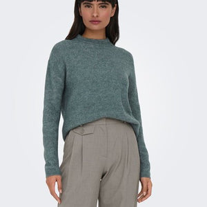 CAMILLA O-NECK GENSER SJØGRØNN
