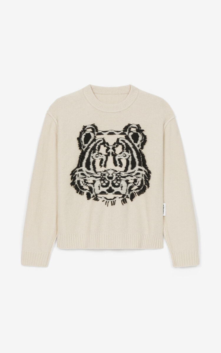 TIGER VENDBAR ULLGENSER BEIGE