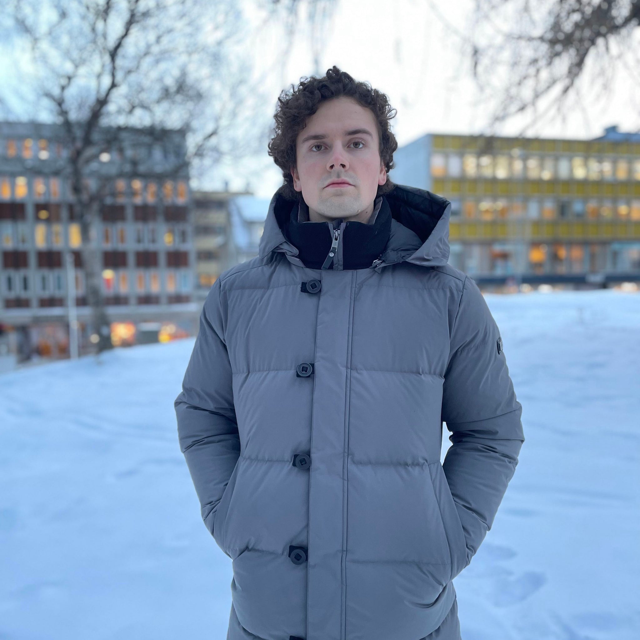 PIERRE EXPEDITION GRÅ DUNJAKKE