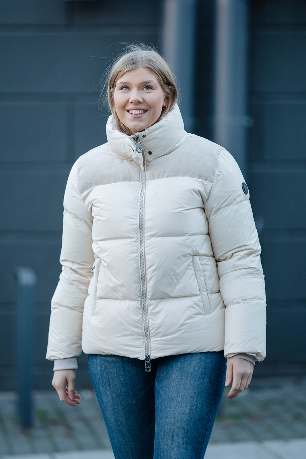EMMA CORD DUNJAKKE BEIGE