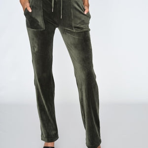 DEL REY CLASSIC VELOUR BUKSE GRØNN