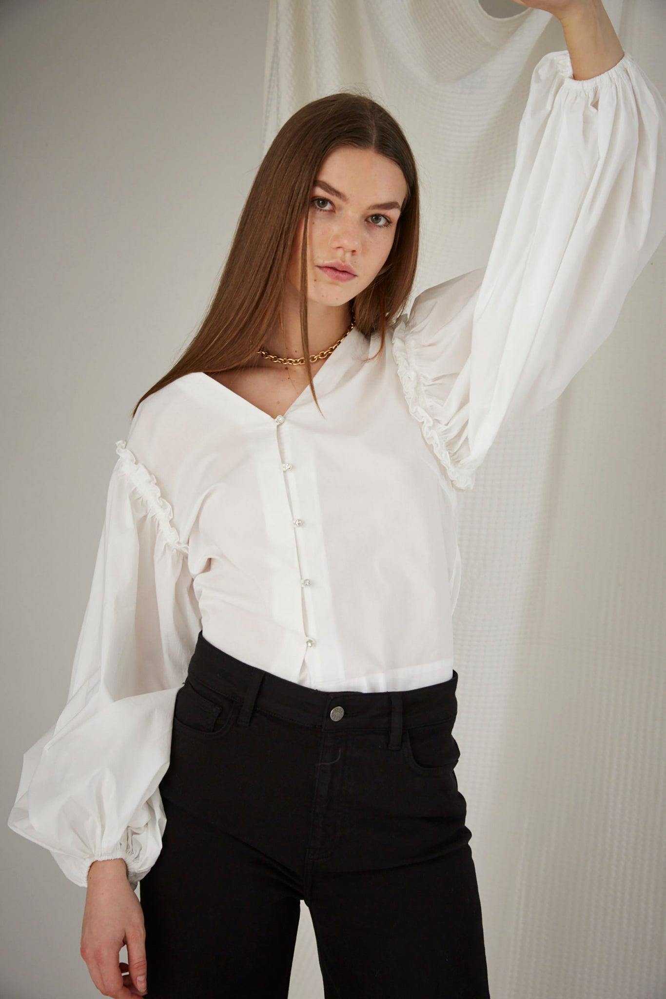 SANDRA HVIT BLUSE
