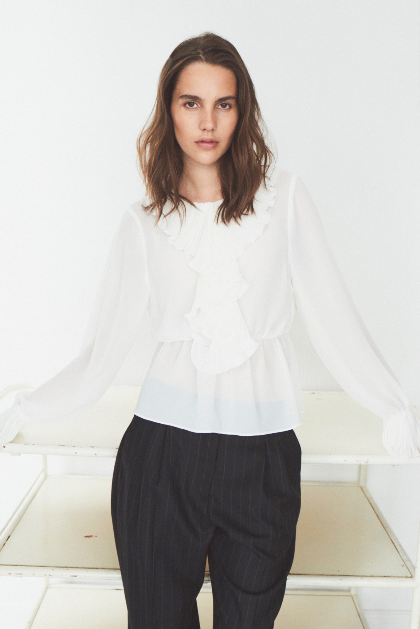 SANREMO BLUSE HVIT